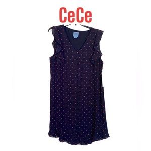 CeCe Havana Fiesta Dress in color 068 caviar size Large NWT